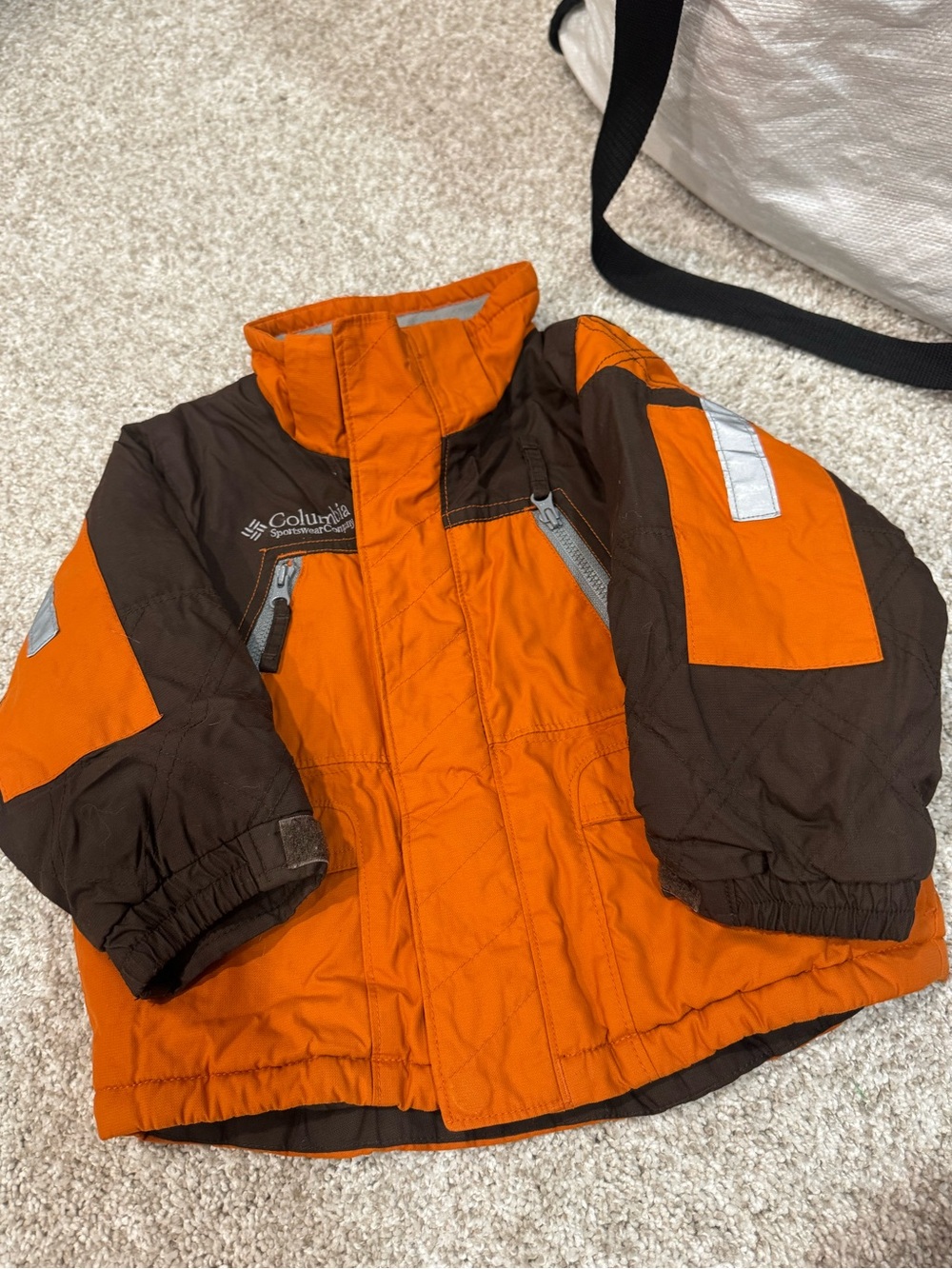 Columbia Toddler Boy Winter Coat Insulated Jacket Orange Brown 2T